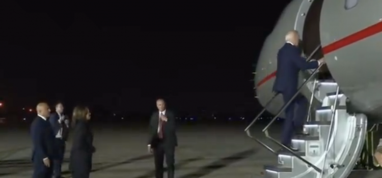 WATCH: Biden Wanders Off, Boards An Empty Plane After Bizarre Photo-Op With Freed Americans