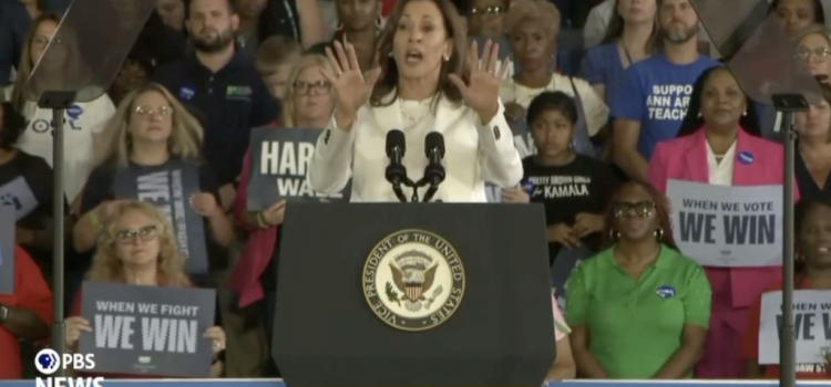 WATCH: Kamala Gets Heckled At Detroit Rally, Snaps Back At Audience